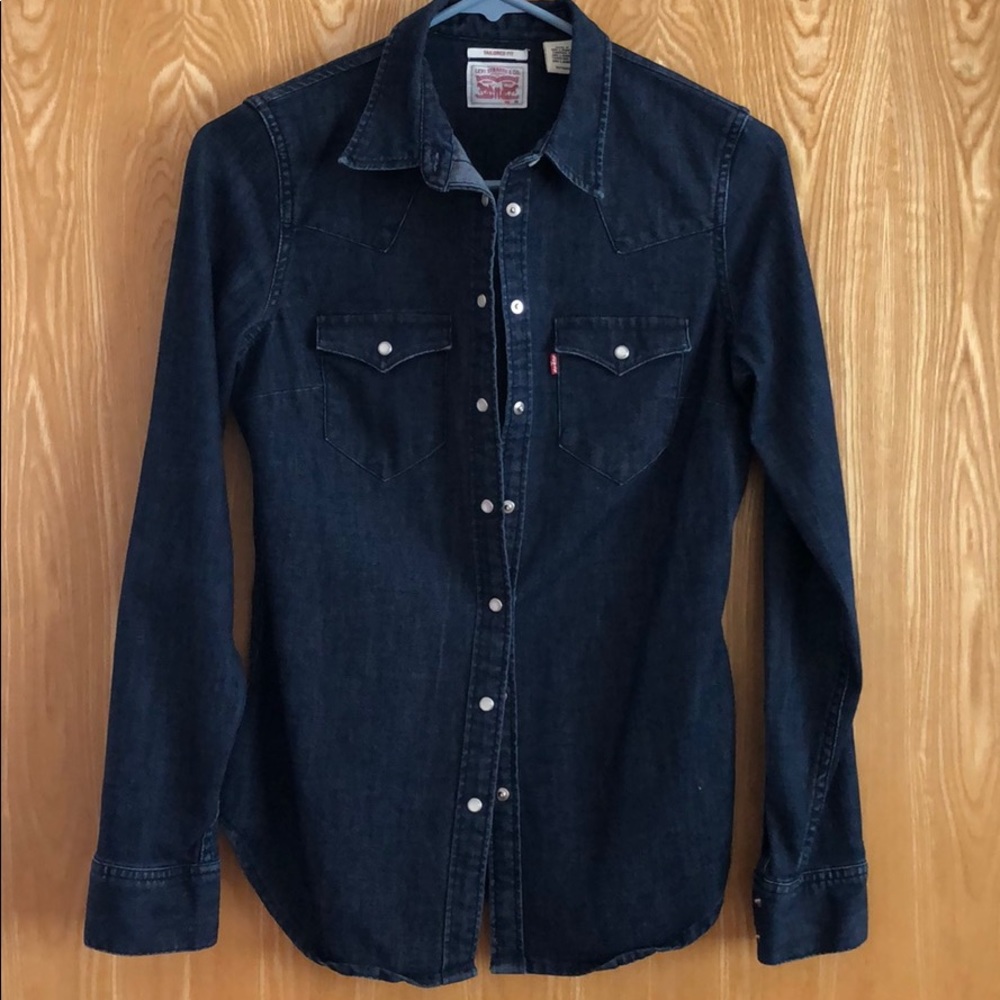 Levi's Denim Button Down Top / Jacket - image 1
